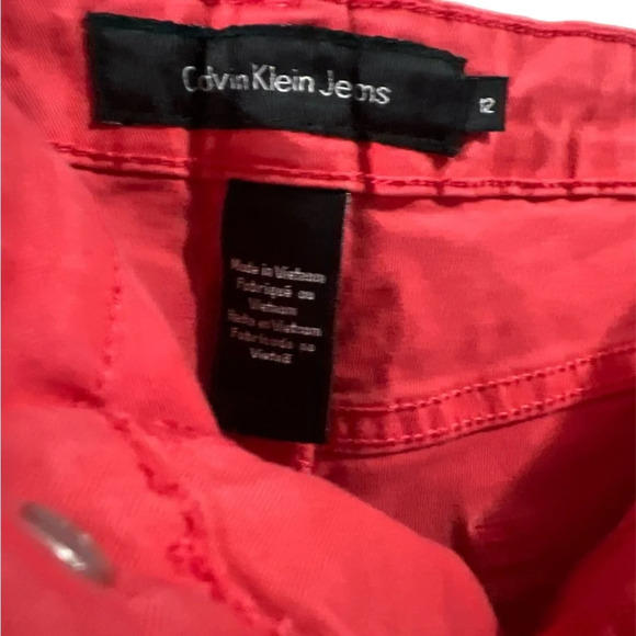 Red/Coral Orange Calvin Klein Jeans size 12, in great condition - Picture 3 of 7